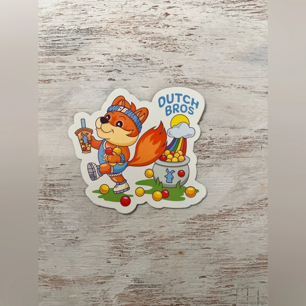 Dutch Bros Fox Sticker